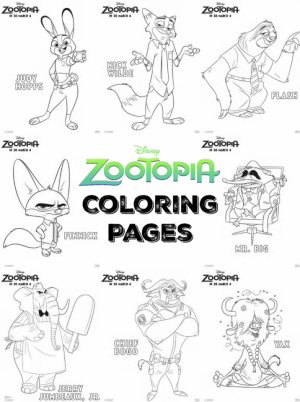 Printable Zootopia Coloring Pages Online   686826