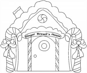 Printables for Toddlers   Gingerbread House Coloring Pages Online Free   qKF3G