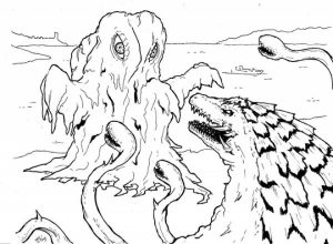 Printables for Toddlers   Godzilla Coloring Pages Online Free   qKF3G