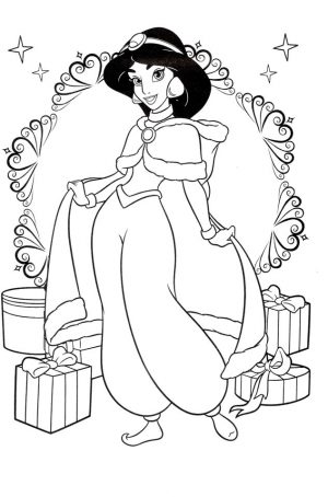 Printables for Toddlers   Jasmine Coloring Pages Online Free   64264
