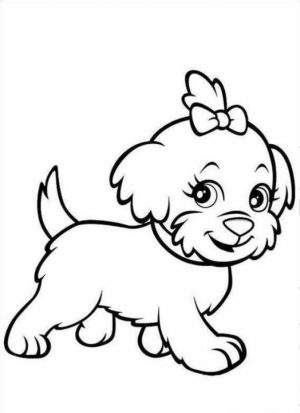 Puppy Coloring Pages Free to Print   NU02M