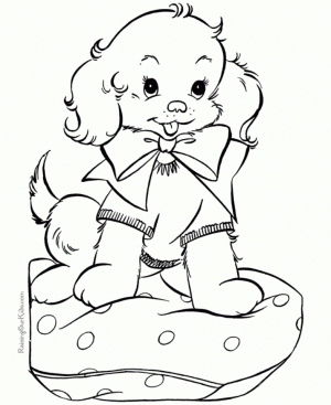 Puppy Coloring Pages to Print for Kids   Q1CIN