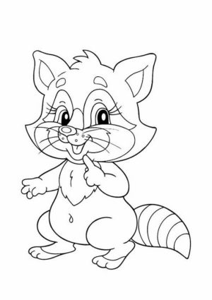 Raccoon Coloring Pages Free Printable   56449