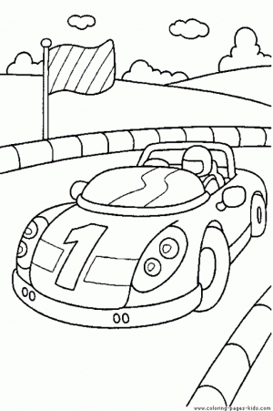 Race Car Coloring Pages Free Printable   6ab41