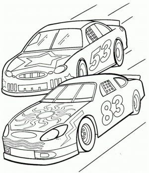 Race Car Coloring Pages Printable   ycvd1