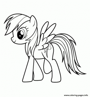 Rainbow Dash Coloring Pages for Toddlers   74182