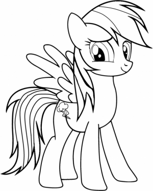 Rainbow Dash Coloring Pages Free for Kids   32890