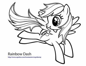 Rainbow Dash Coloring Pages Printable for Kids   18637