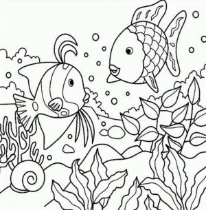 Rainbow Fish Coloring Pages   24153