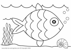 Rainbow Fish Coloring Pages for Preschoolers   32512