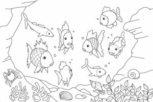 Rainbow Fish Coloring Pages for Preschoolers   51635