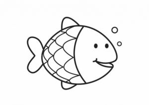 Rainbow Fish Coloring Pages for Preschoolers   85721