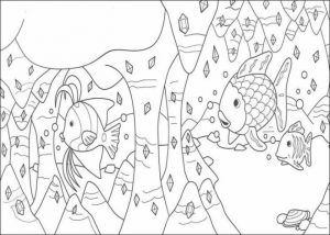 Rainbow Fish Coloring Pages Free   6cvg2