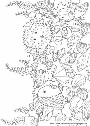 Rainbow Fish Coloring Pages Free   8SFQ0