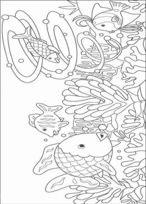 Rainbow Fish Coloring Pages Free   NF621