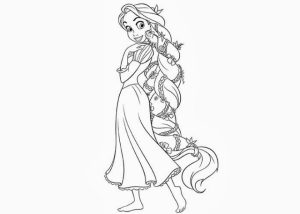 Rapunzel Coloring Pages Free Printable   K2RWW