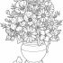 Detailed Flowers Coloring Pages for Adults
