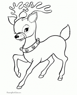Reindeer Coloring Pages for Kids   32718