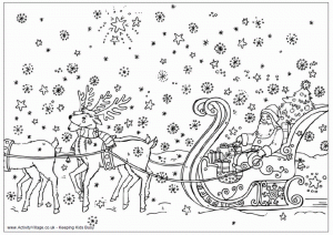 Reindeer Coloring Pages Free for Kids   0631