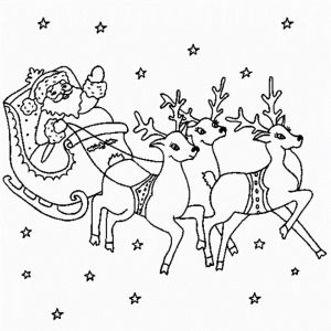 Reindeer Coloring Pages Free for Kids   0851
