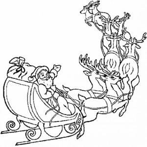 Reindeer Coloring Pages Free for Kids   9847