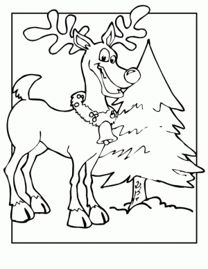 Reindeer Coloring Pages Printable   21792