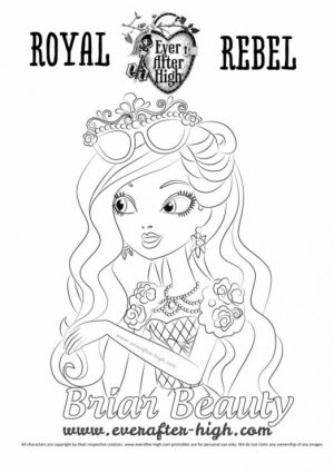 Royal Rebels Ever After High Girl Coloring Pages Printable   72VT3