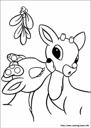 Rudolph Coloring Page Online Printable   B6QSA