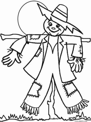 Scarecrow Coloring Pages for Toddlers   xM7zV