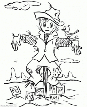 Scarecrow Coloring Pages Online Printable   bp4m5
