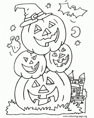 Scary Pumpkin Coloring Pages for Halloween   77491