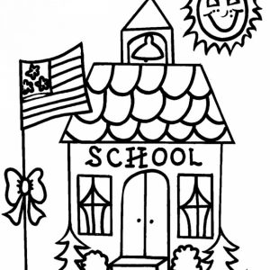 School Coloring Pages for Kids   34fh9