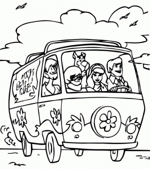 Scooby Doo Gang Coloring Pages   78631