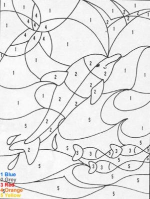 Sea Animals Dolphin Coloring Pages   64810