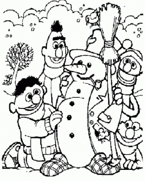 Sesame Street Coloring Pages for Kids   g30d5