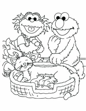 Sesame Street Coloring Pages Kindergarten   62195