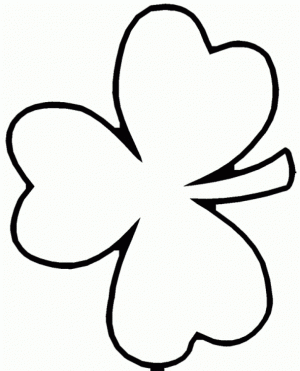 Shamrock Coloring Pages for Toddlers   dl53x