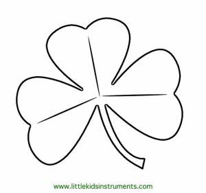 Shamrock Coloring Pages Online Printable   nhywg