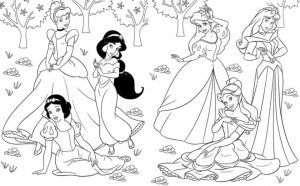 Simple Ariel Coloring Pages to Print for Preschoolers   cdsxi