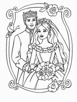 Simple Barbie Coloring Pages to Print for Preschoolers   cdsxi
