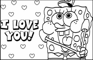 Simple I Love You Coloring Pages to Print for Preschoolers   cdsxi
