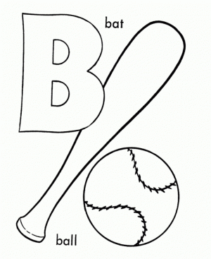 Simple Letter Coloring Pages to Print for Preschoolers   kbld1