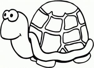 Simple Turtle Coloring Pages to Print for Preschoolers   cdsxi