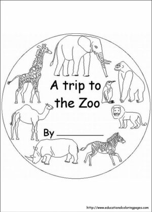 Simple Zoo Coloring Pages to Print for Preschoolers   65978