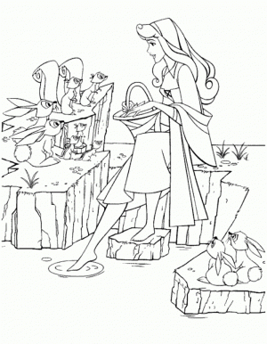 Sleeping Beauty Coloring Pages for Girl   7ahel