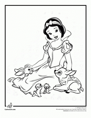 Snow White Coloring Pages Free   ar2n5