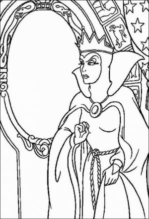 Snow White Witch Coloring Pages Free   75hcb