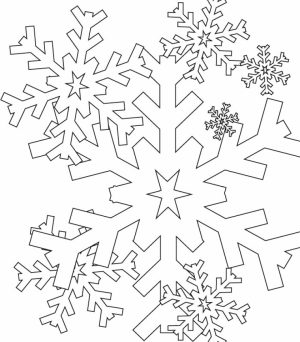 Snowflake Coloring Pages for Preschoolers   37184