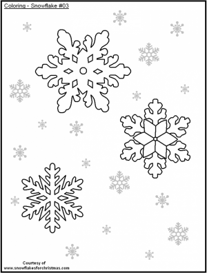 Snowflake Coloring Pages for Preschoolers   37591
