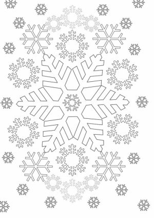 Snowflake Coloring Pages for Preschoolers   47571